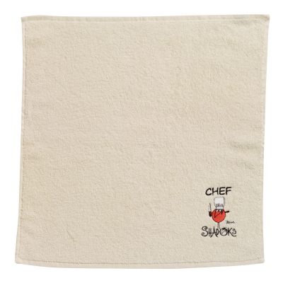 Vierkante handdoek van Chef Shadoks Ivoire 50 X 50